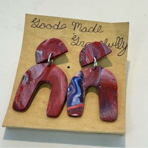 Goods Made Gracefully clay dangle earrings